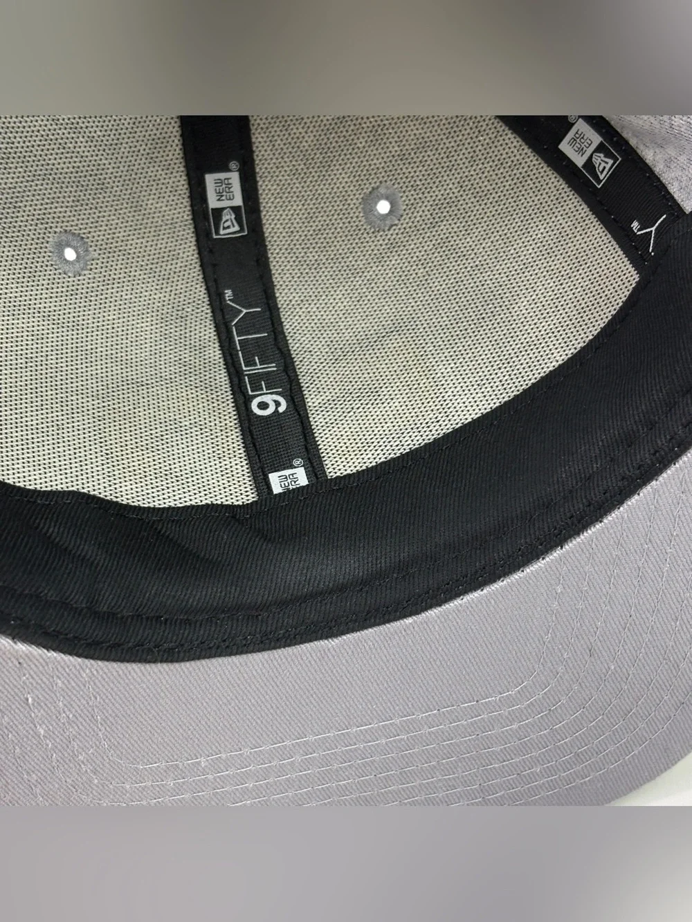Super Bowl 50 Hat New Era 9FIFTY Snapback Men's OSFA Gray Black NFL Broncos